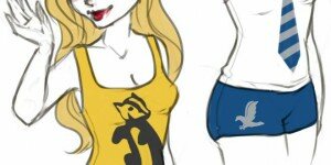 Hogwarts House Pride Underwear Set Sketches